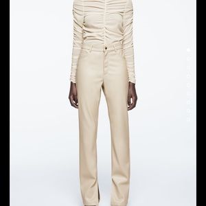 Zara leather pants
